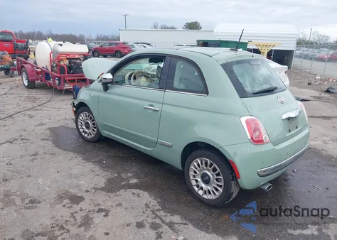 2012 Fiat 500 Lounge z USA, uszkodzony, nr VIN 3C3CFFCR0CT128100